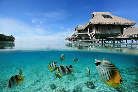 A villa on Bora Bora