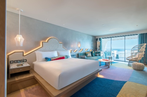 A guest room at the W Algarve