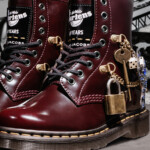 The two brands teamed up again to create a reimagined 1460 boot that blends glamour with grunge