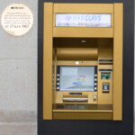 Barclays Bank is celebrating the ATM’s “golden anniversary” with an extra-luxe cash machine