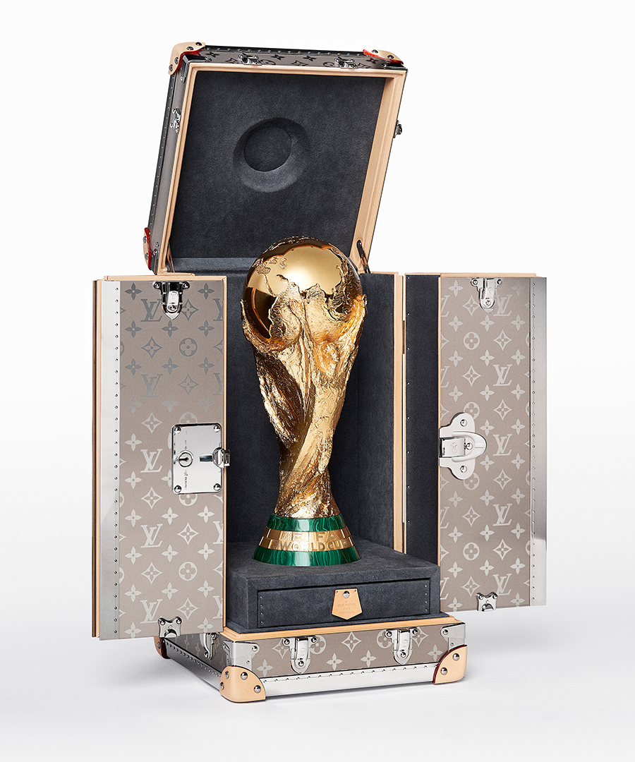 See the FIFA World Cup Original Trophy's Louis Vuitton Travel Case