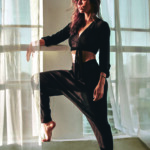 Actress Jessica Biel has created her own line of workout garb, including chic leggings, tops and jumpsuits