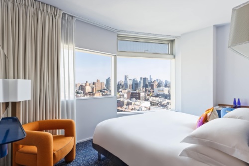 A guest room at the Standard East Village