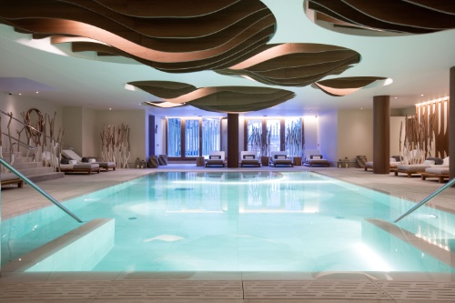 The pool at Six Senses Courchevel