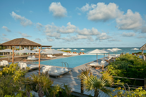 The adult pool at COMO Parrot Cay