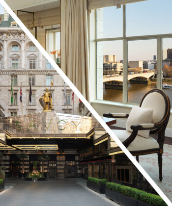 Inside only five-star hotel on the river Thames offering luxury service and amenities near Covent Garden and the most iconic London landmarks