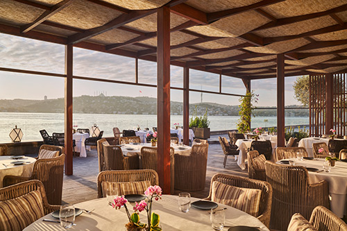 Novikov restaurant at Mandarin Oriental Bosphorus