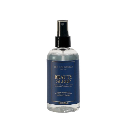 Beauty Sleep Fabric Spray, $19, THE LAUNDRESS, https://www.thelaundress.com/products/beauty-sleep-fabric-spray-8oz