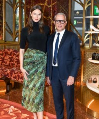 Michael R. Bloomberg, Karlie Kloss and Printemps Americas CEO Thierry Prevost unveiled Diane von Furstenberg as the PAC NYC Icon of Culture at Printemps at One Wall Street