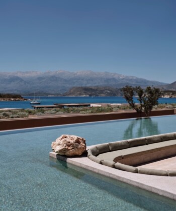Explore the luxury of a stunning coastal retreat on Crete's Marathi Beach
