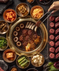 Uncover the opulence of Cote Las Vegas offering Korean BBQ meets American steakhouse fare in a stunning setting