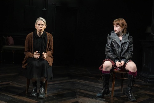 Celia Keenan-Bolger and Susannah Perkins in Antigone (This Play I Read in High School)