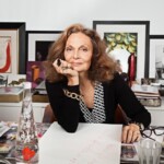 Diane von Furstenberg has created a special bottle as part of the French water brand's designer series
