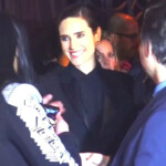 Jennifer Connelly shares her experiences working with her husband and Russell Crowe at a party held in her honor.