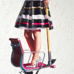 Kelly Reemtsen's paintings give us Valentino...and chainsaws