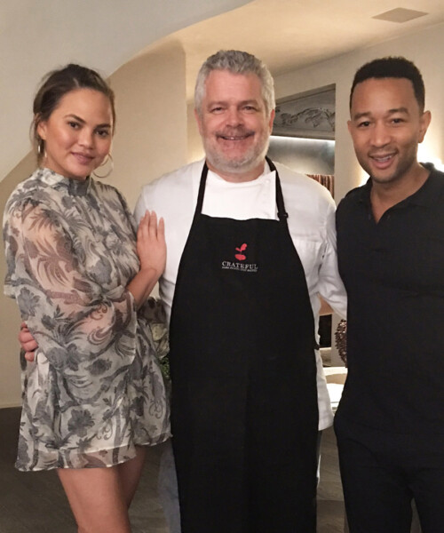 Chrissy Teigen and John Legend Host a Meal Kit Dinner Party