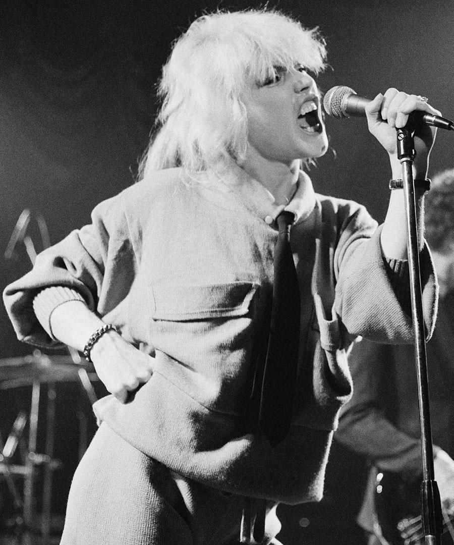 Amarcord Vintage Fashion — Debbie Harry in a custom Stephen Sprouse dress 