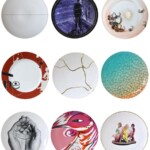 A French porcelain company celebrates 150 years of business by releasing a series of artist-designed plates