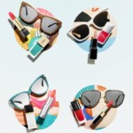 Play with retro shades, bold lip hues and gleaming nail lacquer for a look inspired by Tom Wesselmann's punchy Pop art