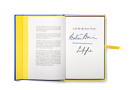 A limited edition Call Me by Your Name book is now available on YOOX, and is signed by director Luca Guadagnino and the original author of the book, André Aciman.