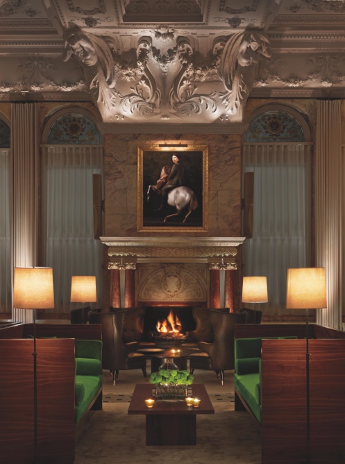 The lobby at the London Edition