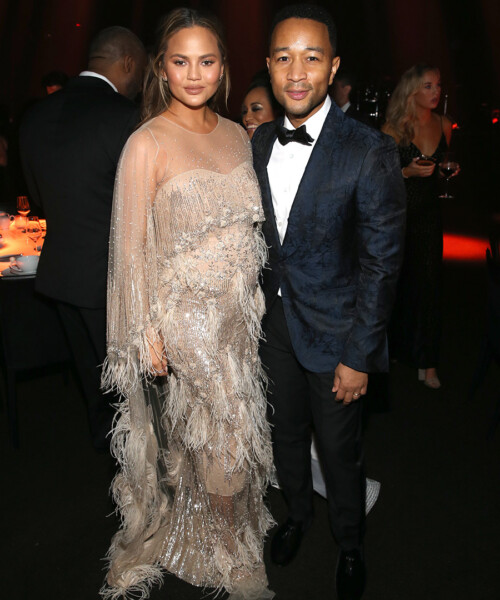 Chrissy Teigen and John Legend Attend Art of Elysium Gala