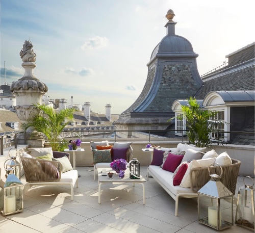 The Dome Penthouse terrace at Hotel Café Royal