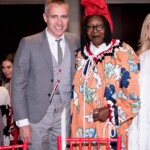 Host Whoopi Goldberg honored the menswear visionary at Fashion Week's kickoff ceremony