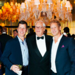 Ward Simmons, Head of Marketing and Public Relations at Baccarat, toasted to 50 with Joel Schumacher, Jamie Tisch and DuJour CEO Jason Binn at the Baccarat Hotel