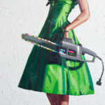 Kelly Reemtsen's paintings give us Valentino...and chainsaws