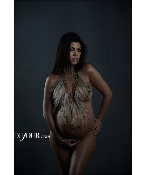 Kourtney Kardashian poses nude for DuJour magazine