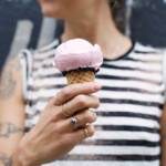 Designer Anna Sheffield's new jewelry inspired collaboration with Morgenstern's Finest Ice Cream is just as heavenly as it sounds